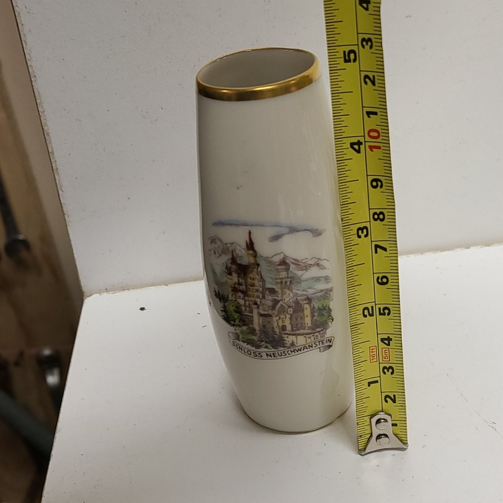 Vintage lindner kueps bavaria vase schloss neuschw - Picture 2 of 4